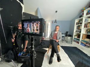 Imagen de la grabación del documental con cámaras cinematográficas. TWITTER